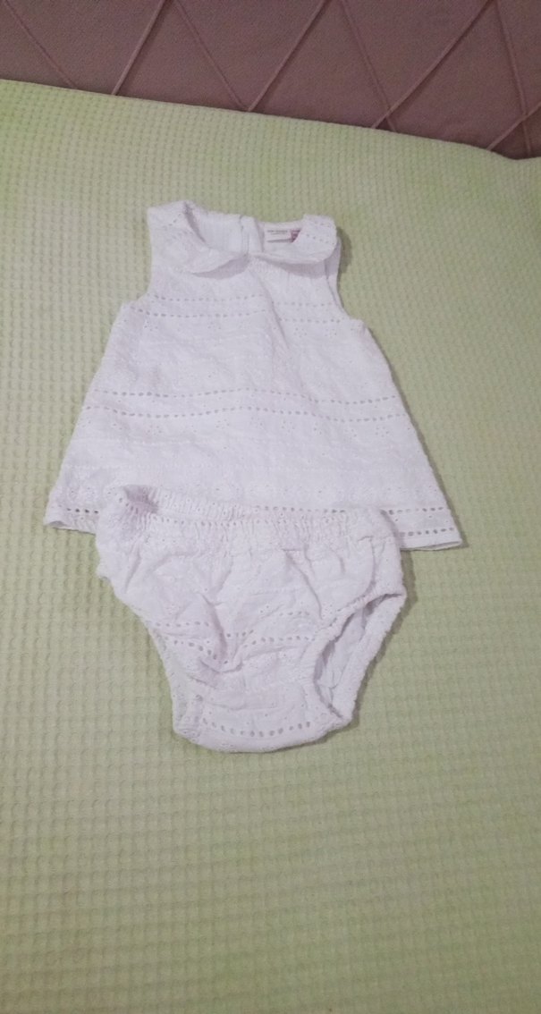 Dantel Detaylı Beyaz Kız Elbisesi - Görsel 2