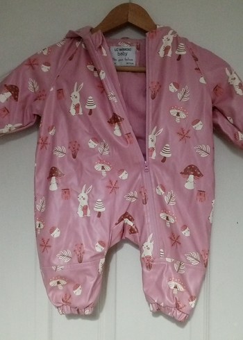 Pembe Baskılı Bebek Tulum - Görsel 8