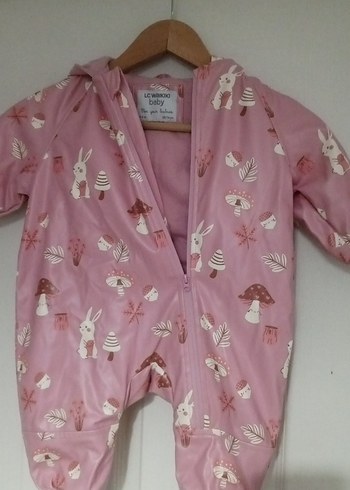 Pembe Baskılı Bebek Tulum - Görsel 10