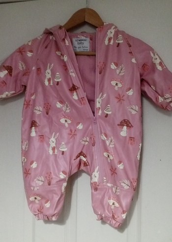 Pembe Baskılı Bebek Tulum - Görsel 6