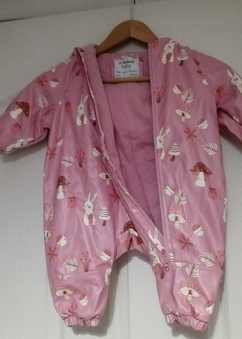 Pembe Baskılı Bebek Tulum - Görsel 12