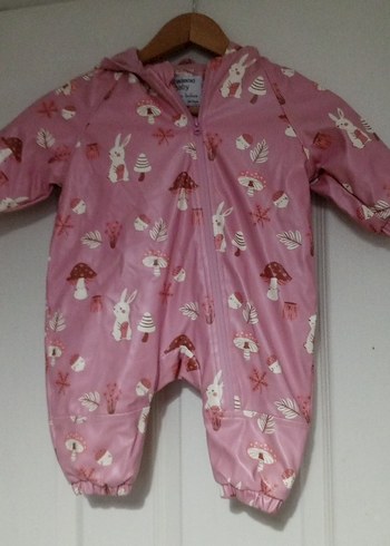 Pembe Baskılı Bebek Tulum - Görsel 14