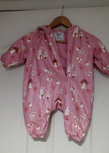 Pembe Baskılı Bebek Tulum - Görsel 2