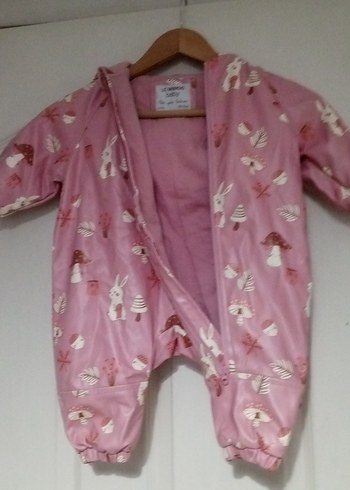 Pembe Baskılı Bebek Tulum - Görsel 11