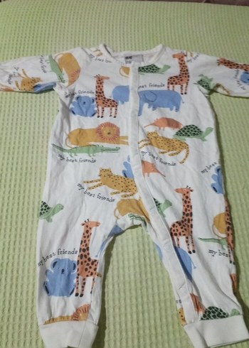 Uzun Kollu Fermuarlı Bebek Tulumu - Görsel 5