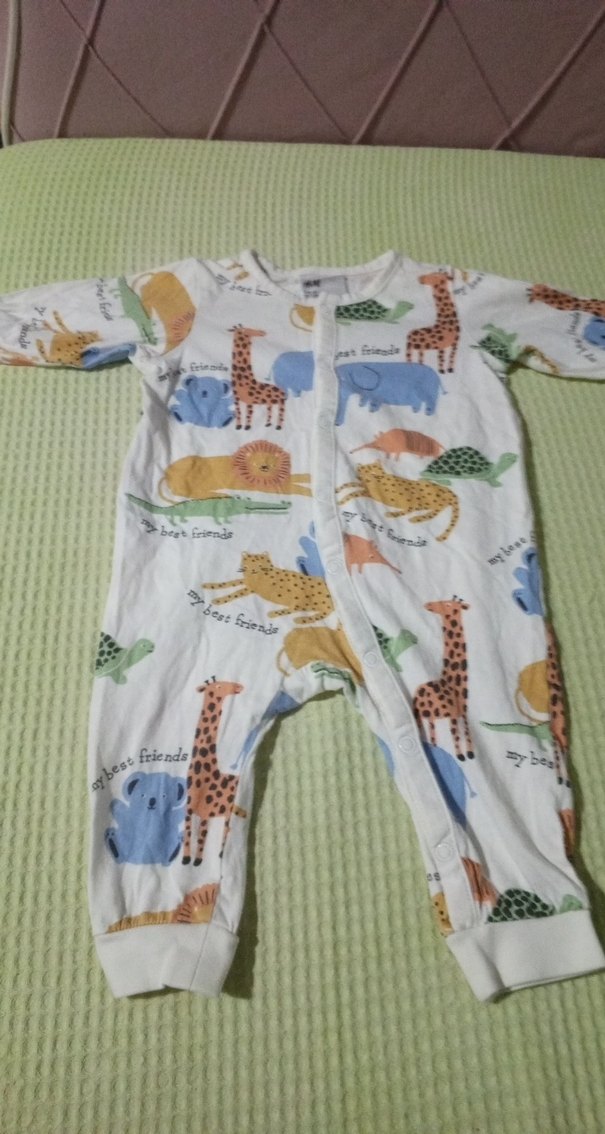 Uzun Kollu Fermuarlı Bebek Tulumu - Görsel 5