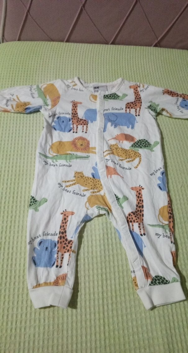 Uzun Kollu Fermuarlı Bebek Tulumu - Görsel 3