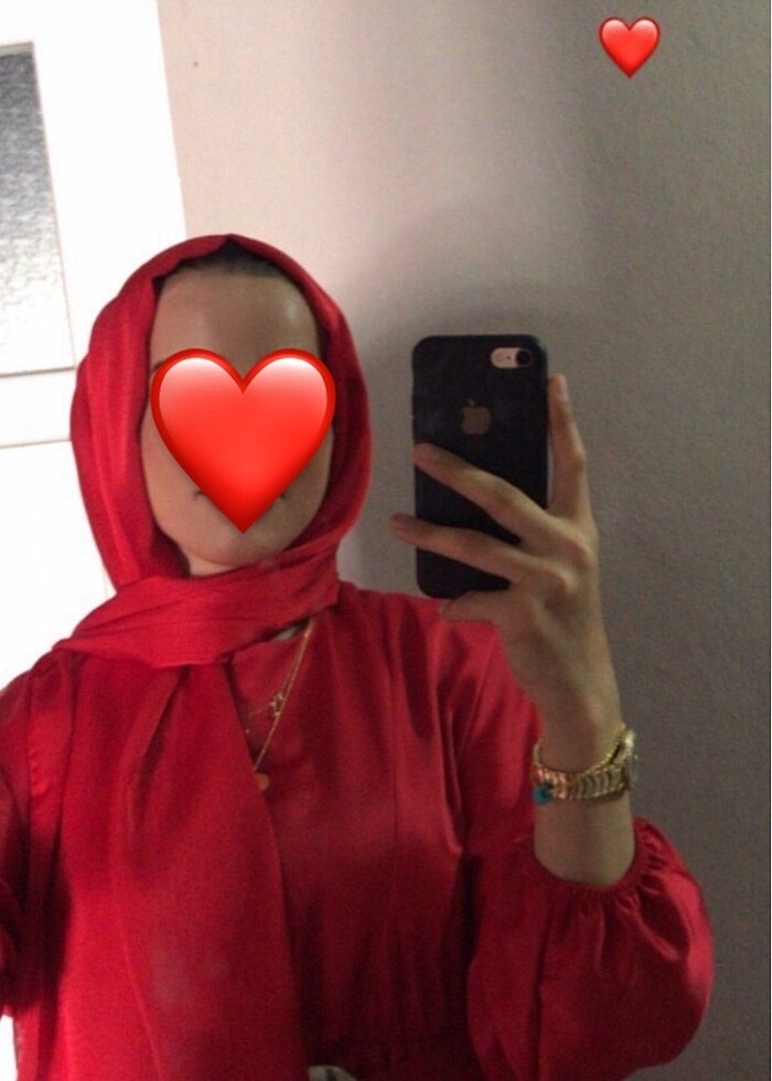 Kloş Kesim Kemer Detaylı Saten Tesettür Elbise - Görsel 5