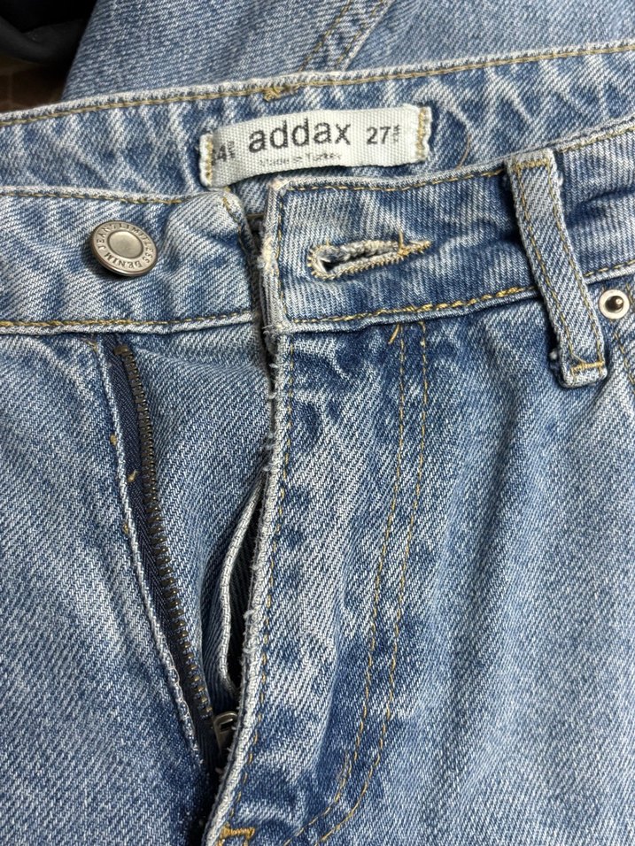 Gevşek Kesim Midi Kadın Kot Pantolon - Görsel 3