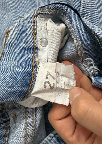 Kadın Mavi Midi Boy Regular Fit Denim Pantolon - Görsel 3