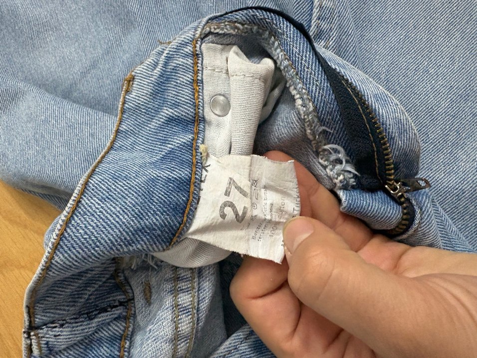 Kadın Mavi Midi Boy Regular Fit Denim Pantolon - Görsel 3