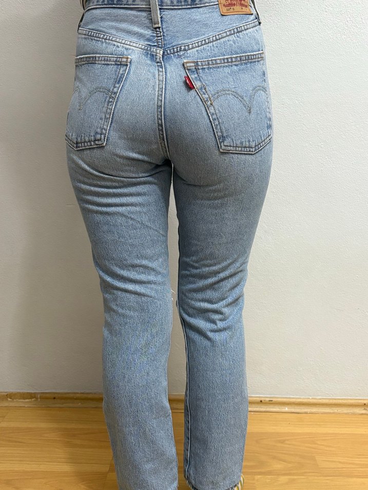 Yırtık Detaylı Kadın Kot Pantolon - Görsel 3