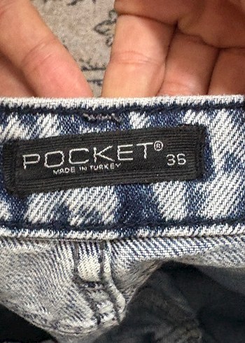Gri Batik Desenli Yırtıklı Kadın Denim Pantolon - Görsel 4