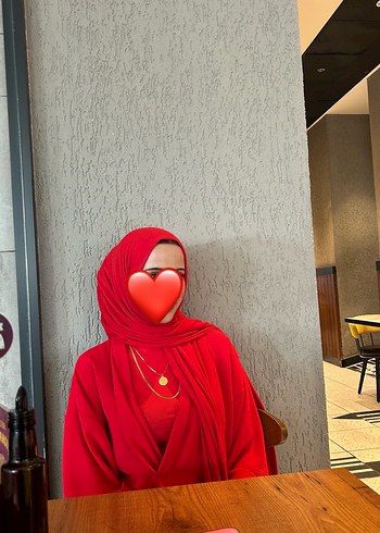 Kadın Kırmızı Uzun V Yaka Salaş Kimono takım - Görsel 2