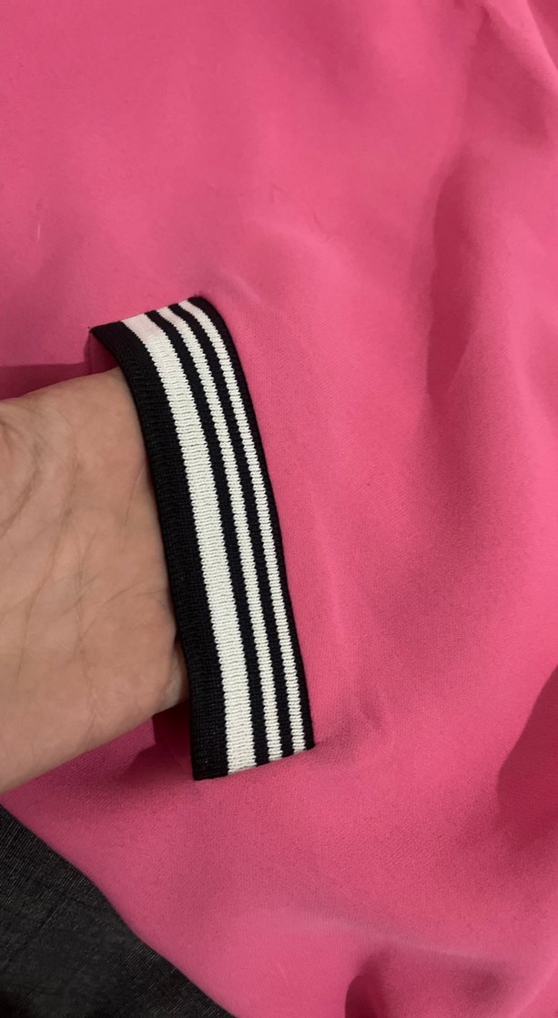 Pembe Fermuarlı Hamile Tişörtü ya da oversize elbise - Görsel 2