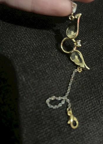 Kanatlı Detaylı Altın Renk Zincir bileklik - Görsel 2