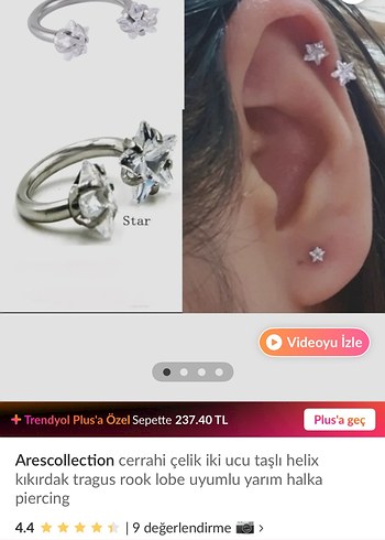 Yıldız piercing - Görsel 3