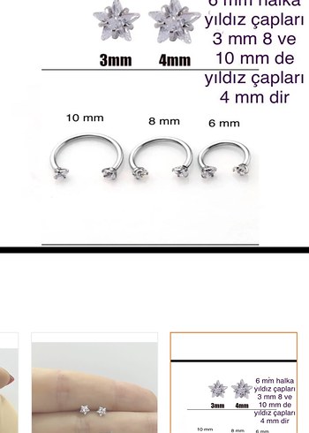 Yıldız piercing - Görsel 2