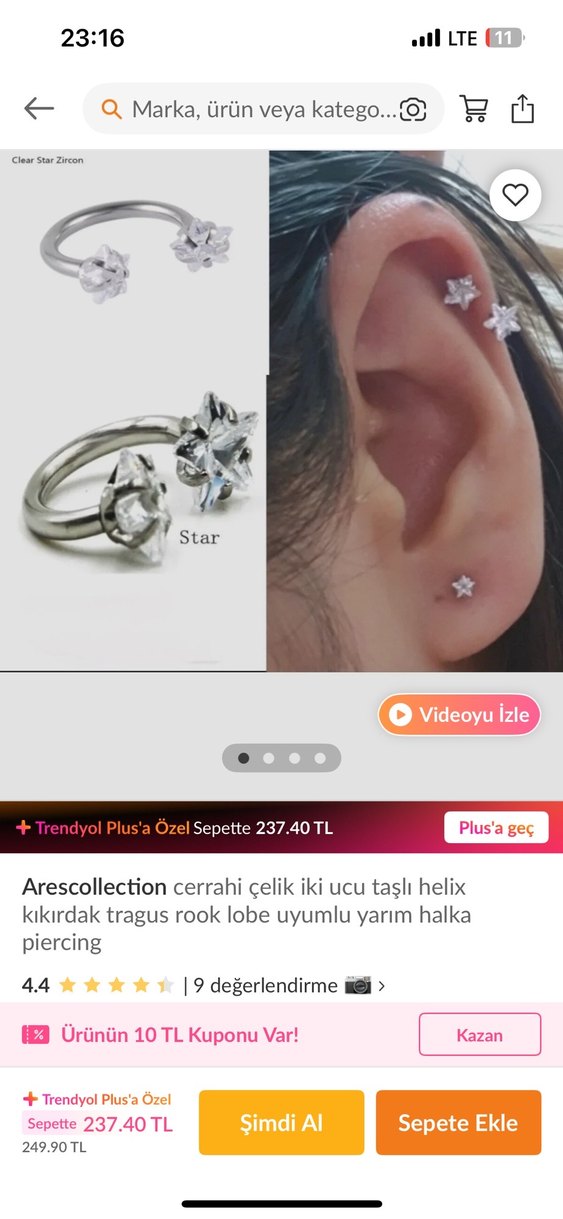 Yıldız piercing - Görsel 3