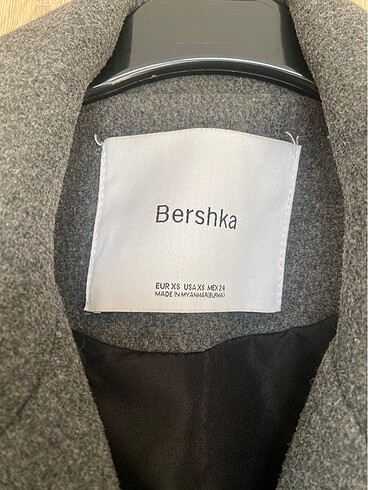 xs Beden gri Renk Bershka Kaban