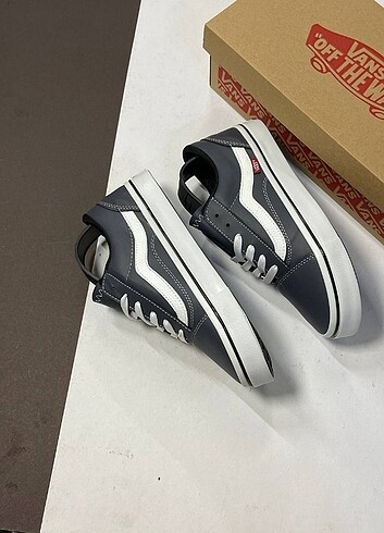 38 Beden gri Renk Vans Old Skool Gri Bay Bayan Spor Ayakkabı