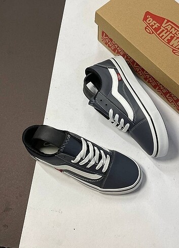 Vans Old Skool Gri Bay Bayan Spor Ayakkabı