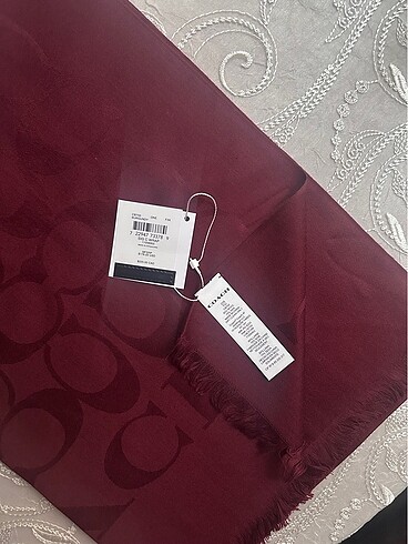 Beden bordo Renk Coach Bordo Şal