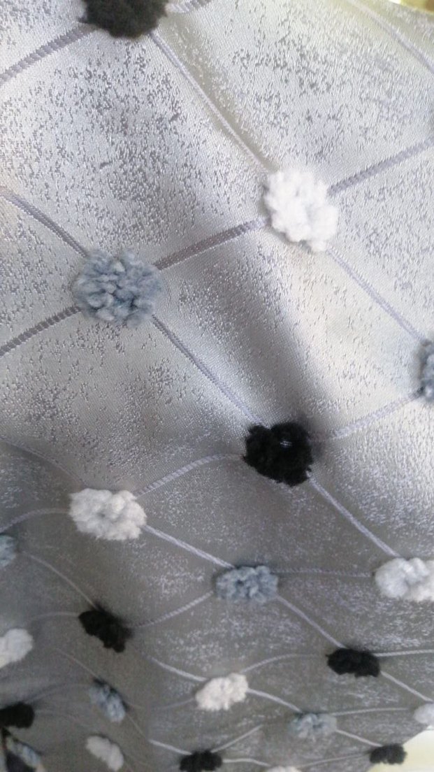 Gri Yılan Desenli Perde tek kanat - Görsel 2