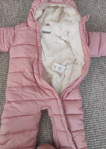 Kız Bebek Pembe Kürklü Tulum - Görsel 2