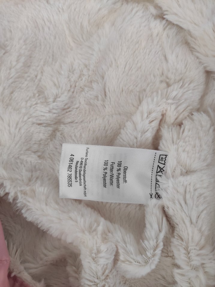 Kız Bebek Pembe Kürklü Tulum - Görsel 3