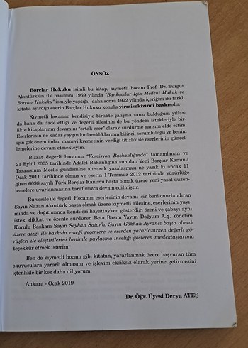 Beden Borçlar Hukuku - Genel Hükümler, Özel Borç İlişkileri