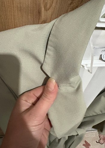 Kemerli Bej Kadın Blazer Ceket - Görsel 5