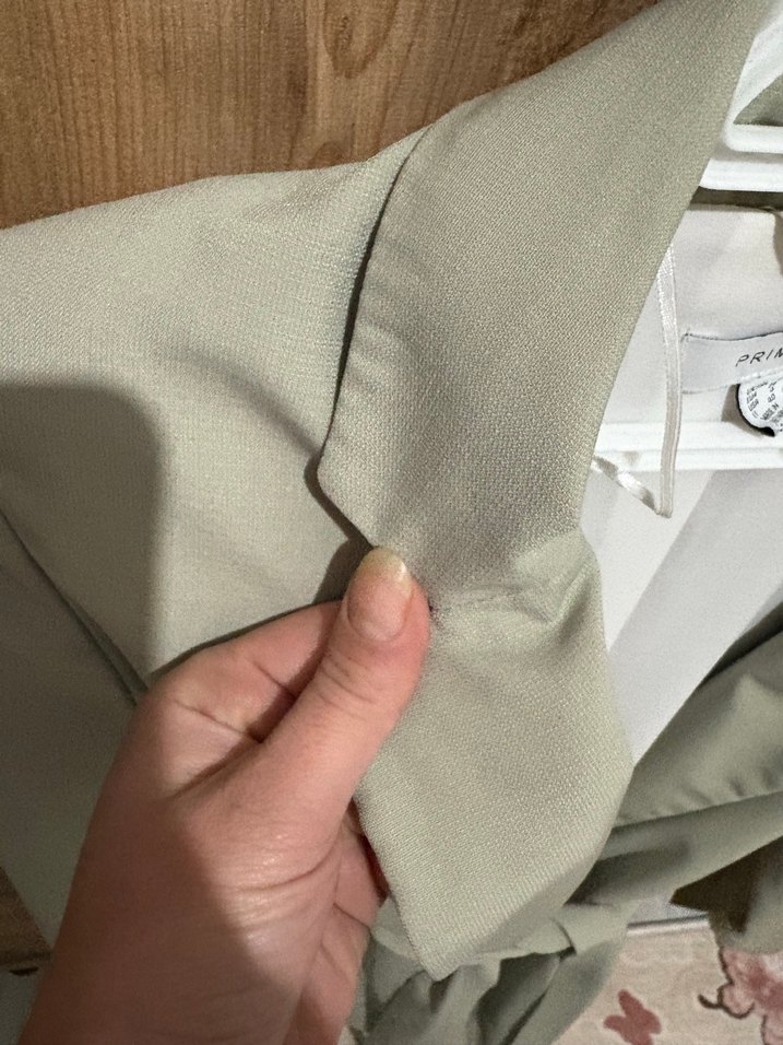 Kemerli Bej Kadın Blazer Ceket - Görsel 5