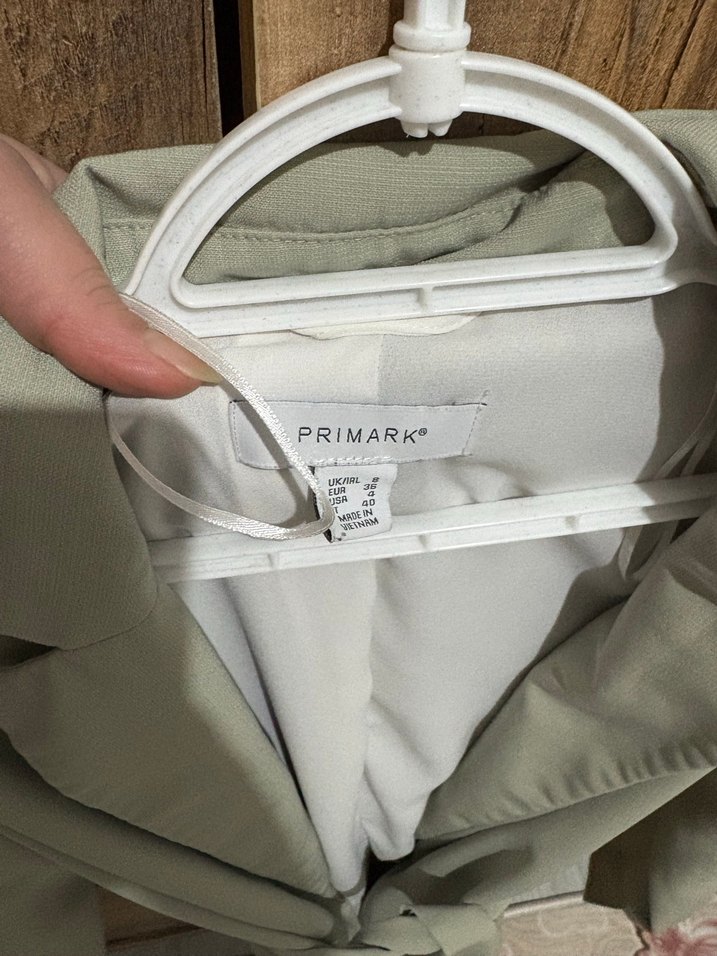 Kemerli Bej Kadın Blazer Ceket - Görsel 4