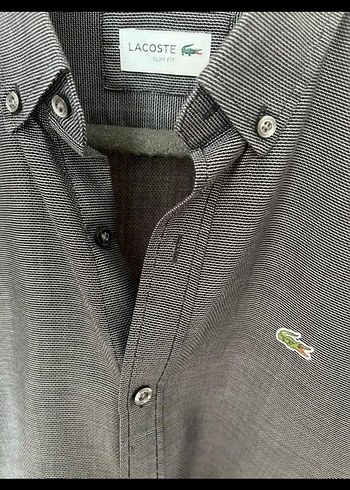 Düğmeli Gri Uzun Kollu Erkek Gömlek - Görsel 5