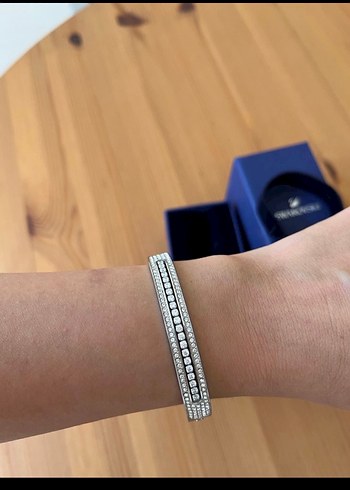 Swarovski Mavi Parlak Kadın Bileklik - Görsel 5