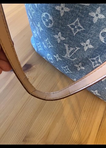 Louis Vuitton Gri Denim Kadın Omuz Çantası - Görsel 8