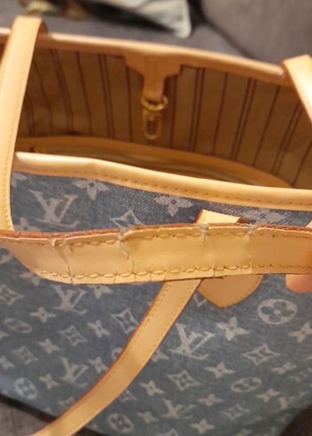 Louis Vuitton Gri Denim Kadın Omuz Çantası - Görsel 13