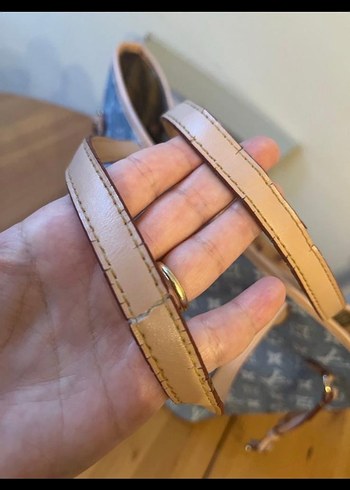 Louis Vuitton Gri Denim Kadın Omuz Çantası - Görsel 3