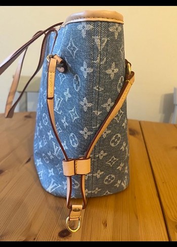 Louis Vuitton Gri Denim Kadın Omuz Çantası - Görsel 6