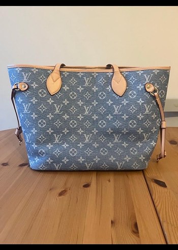 Louis Vuitton Gri Denim Kadın Omuz Çantası - Görsel 5