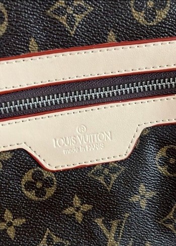 Klasik Parisli Desenli Kahverengi Deri Sırt Çantası - Görsel 2