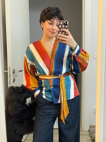 Zara ipek bluz