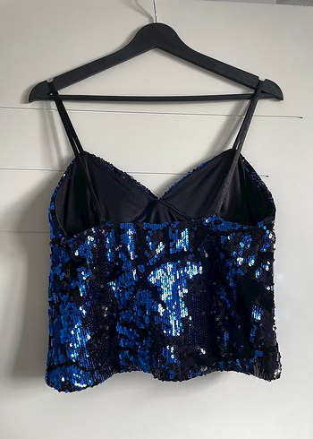 Zara Zara Mavi Payetli Mini