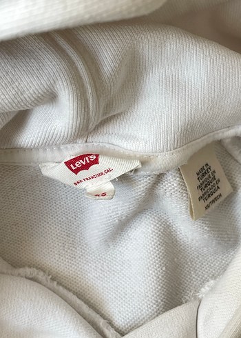 Levis Levi's Beyaz Kapüşonlu Kadın Sweatshirt