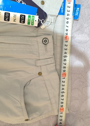 Gri Pamuklu Kemerli Erkek Pantolon - Görsel 8