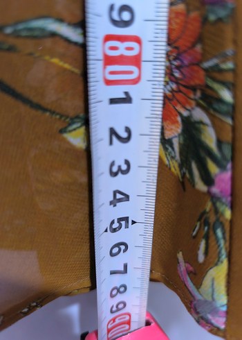 Uzun Kollu Çiçekli Bohem Midi Elbise - Görsel 8