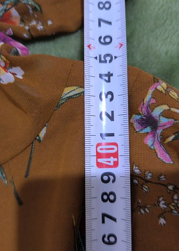 Uzun Kollu Çiçekli Bohem Midi Elbise - Görsel 9