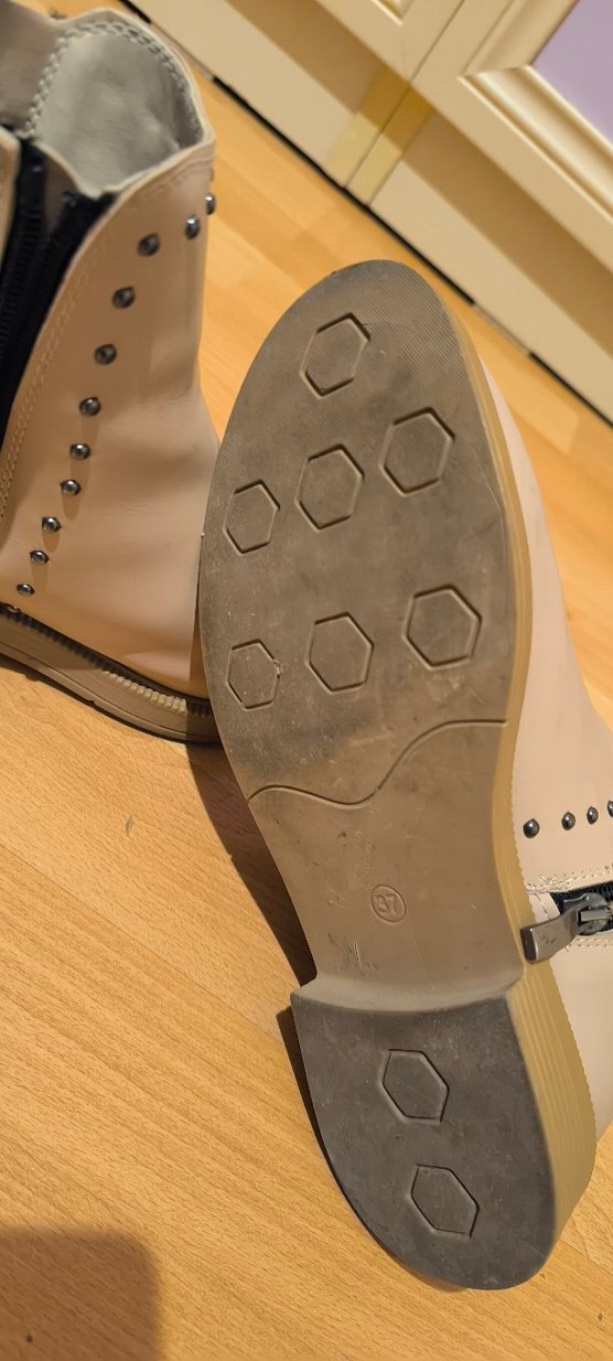 Bej Kadın Tokalı Topuklu Bot - Görsel 5