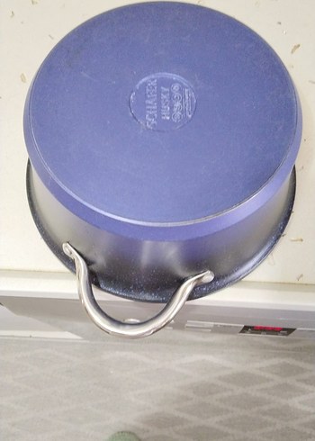 Cam Kapaklı mavi Tencere ve Tava Seti - Görsel 5